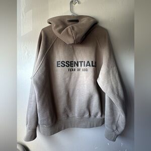 Essentials Hoodie Taupe Size XS